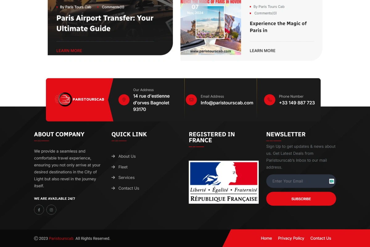 Paristourscab Client Delloweb International