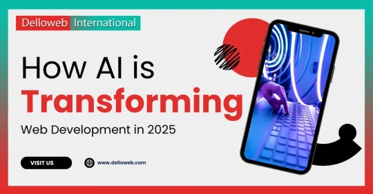 Visual representation of AI's impact on web development in 2025, highlighting advancements in design and functionality.